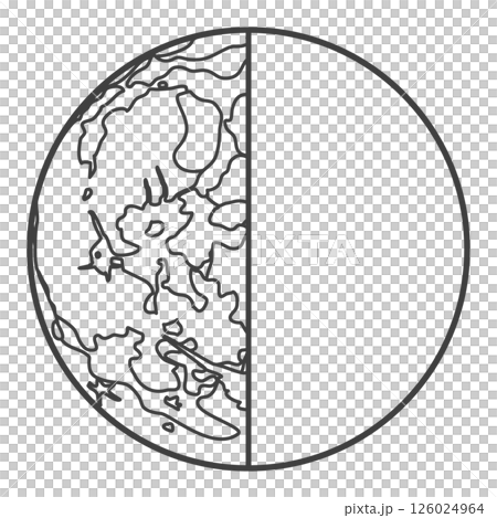 下弦の月 126024964