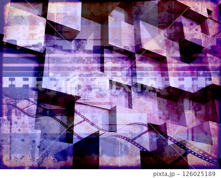 Grunge background with old paper texture and retro filmstrip frame. Horizontal or vertical retro banner with film reel. Vintage retro backdrop with paper texture with urban style pattern Grunge background with old paper texture and retro filmstrip frame. Horizontal or vertical retro banner with film reel. Vintage retro backdrop with paper texture with urban style pattern 126025189