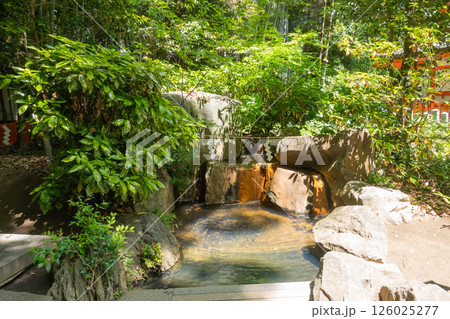 生田神社の縁結びの水占いみくじ所(神戸) 生田神社の縁結びの水占いみくじ所(神戸) 126025277