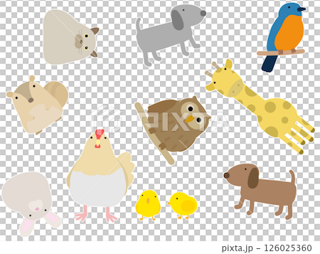 動物無縫圖案B-1 126025360