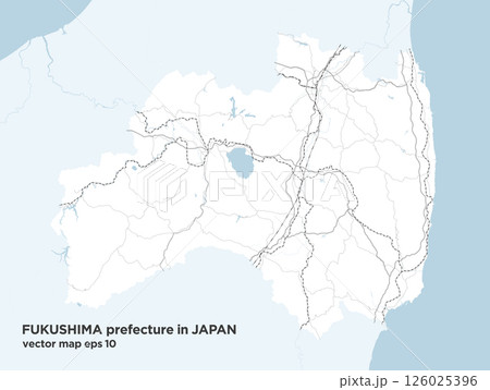 日本の福島県のシンプルなロードマップ 126025396