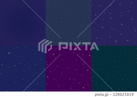 Starry night sky. A set of drawings of star constellations, white on a dark blue background. Illustration in a flat style. Abstract geometric design. The concept of heavenly wallpaper, background. Starry night sky. A set of drawings of star constellations, white on a dark blue background. Illustration in a flat style. Abstract geometric design. The concept of heavenly wallpaper, background. 126025819
