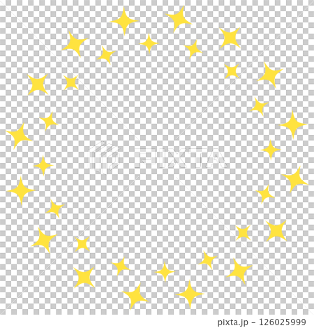 Sparkling frame illustration yellow Sparkling frame illustration yellow 126025999