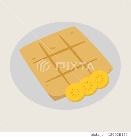 Thai roti banana dessert sweet snack flatbread traditional Asian street food breakfast is delicious and popular treat often enjoyed with crispy texture and warm comforting flavor 126026133