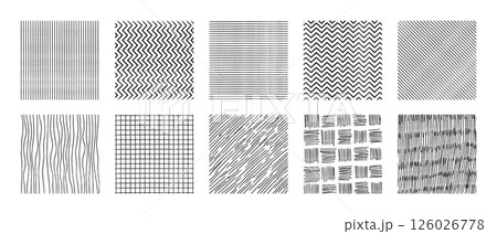 Crosshatch patterns collection 126026778