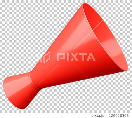 3D插圖_擴音器_紅色 126028568