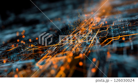 Circuit programming, big data server and information technology for software coding, digital future internet and crypto computer code. Abstract pattern, iot network engineering and IT cloud 126030024