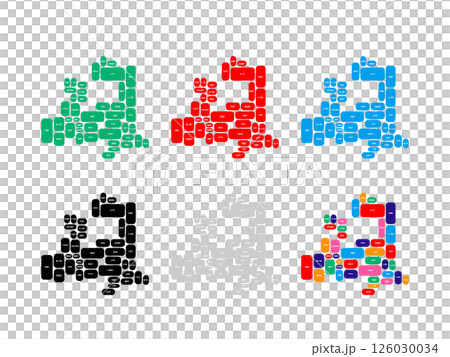 市町村入り地図＿青森県＿デフォルメ-08 126030034