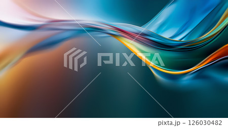 Vibrant colors swirl together in an abstract design, creating a lively and dynamic background that captivates the viewers attention. 126030482