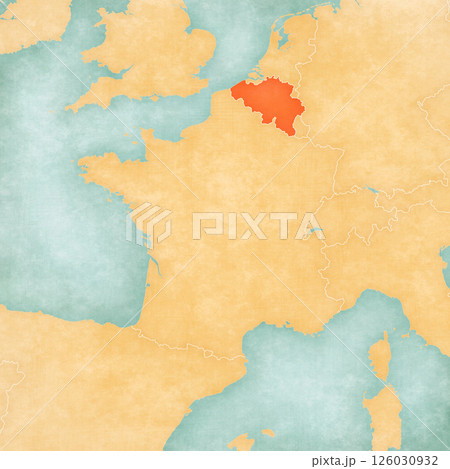 Map of France - Belgium 126030932