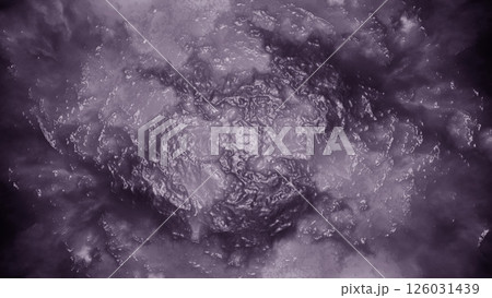 Purple abstract background resembling a boiling viscous liquid or a cloudy planet surface 126031439