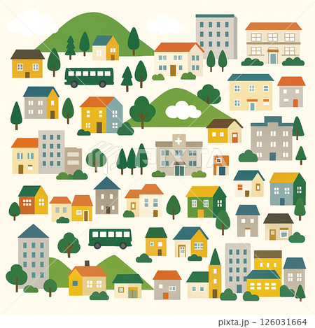 街並みのイラスト 126031664