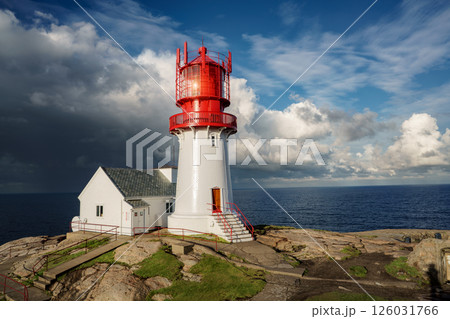 Lindesnes Fyr Lighthouse, Beautiful Nature Norway natural landscape. 126031766