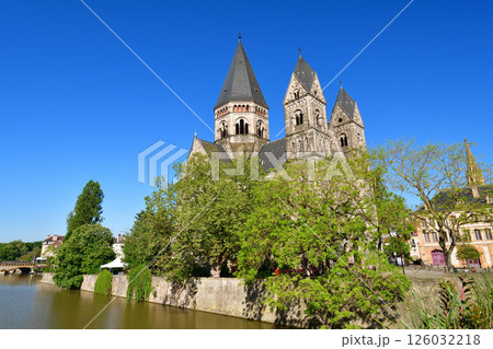 フランス、メッス。プロテスタント教会「タンプル・ヌフ」。2024年5月11日撮影。 フランス、メッス。プロテスタント教会「タンプル・ヌフ」。2024年5月11日撮影。 126032218