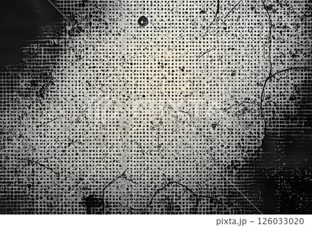 Dirty grain background. Dotted halftone overlay. 126033020