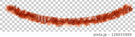 Golden tinsel, Christmas garland Golden tinsel, Christmas garland 126033989