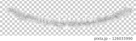 Golden tinsel, Christmas garland Golden tinsel, Christmas garland 126033990