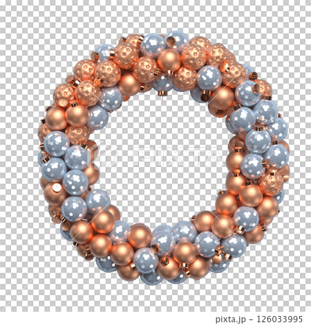 Christmas wreath from balls Christmas wreath from balls 126033995