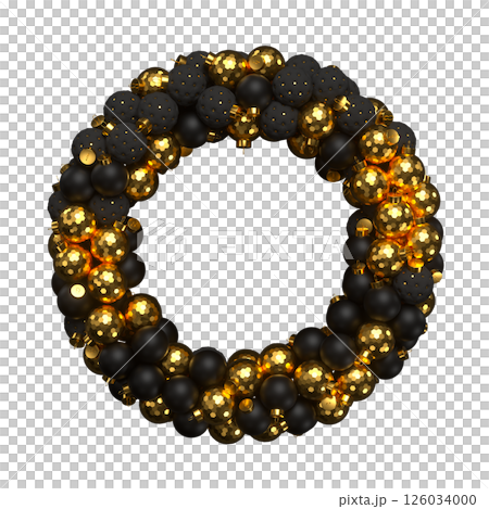 Christmas wreath from balls Christmas wreath from balls 126034000