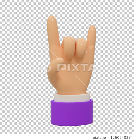 Hand 3d icon Hand 3d icon 126034028