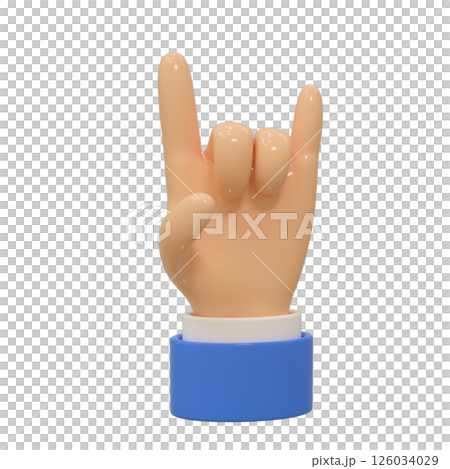 Hand 3d icon Hand 3d icon 126034029