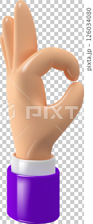 3d hand gesture 126034080