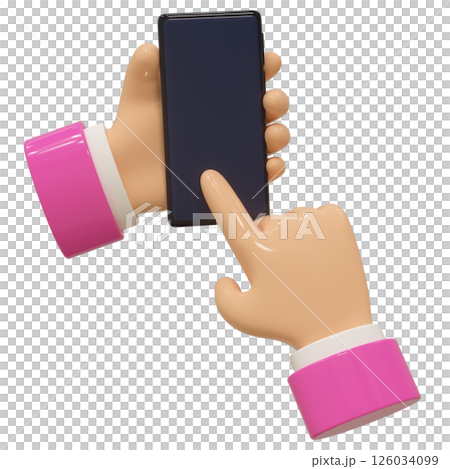 Hand phone 3d Hand phone 3d 126034099