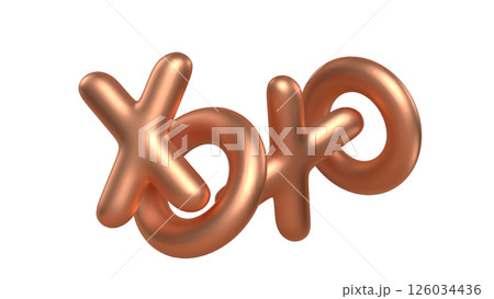 Gold 3d xoxo Gold 3d xoxo 126034436