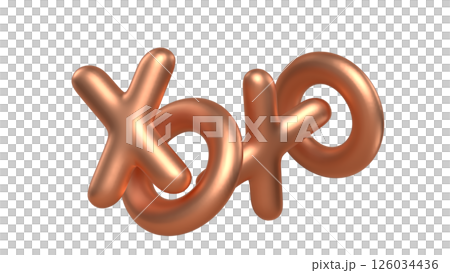 Gold 3d xoxo Gold 3d xoxo 126034436