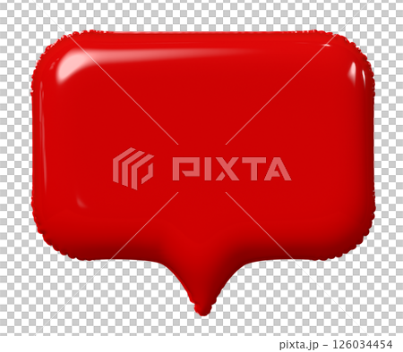 3d red speech bubble 126034454