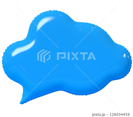 3d blue speech bubble 3d blue speech bubble 126034458
