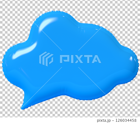 3d blue speech bubble 3d blue speech bubble 126034458