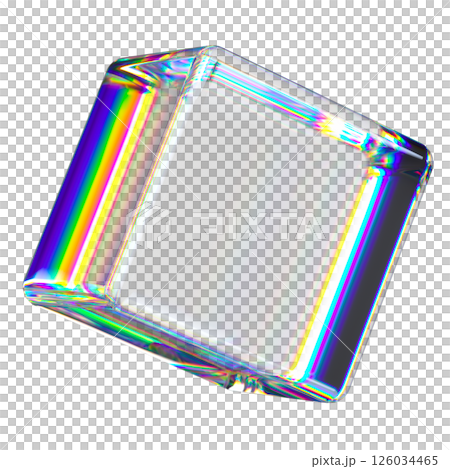 Transparent 3d Holographic Cube Transparent 3d Holographic Cube 126034465