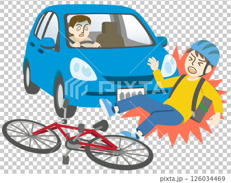 Food delivery traffic accident Food delivery traffic accident 126034469