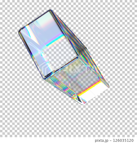 Transparent 3D Rectangle Glossy 126035120