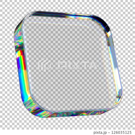 Transparent 3D Multicolor Cube 126035125