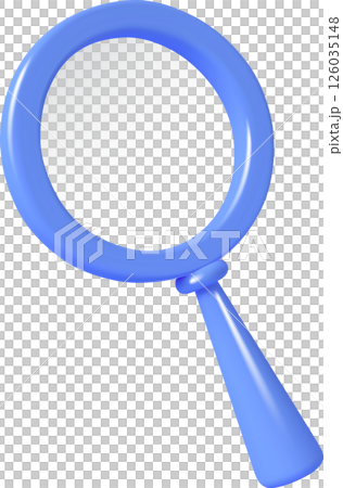 3d Blue Magnifier 126035148
