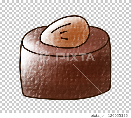 簡單的杏仁巧克力模擬風格 126035336