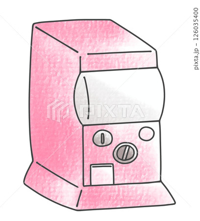 ゆるめシンプルなカプセルトイ（斜め）アナログ風 126035400