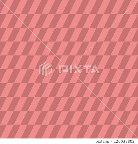 Geometric retro pattern with diagonal diamonds in powder pink 126035802