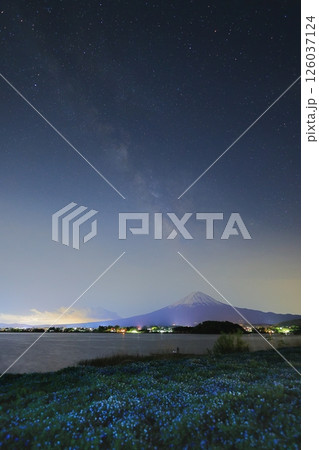 星空と富士山 星空と富士山 126037124