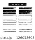掠れのあるシンプルフレームセット 126038608