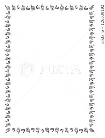 シンプルな手書きのかわいい空き缶の四角フレーム シンプルな手書きのかわいい空き缶の四角フレーム 126039192