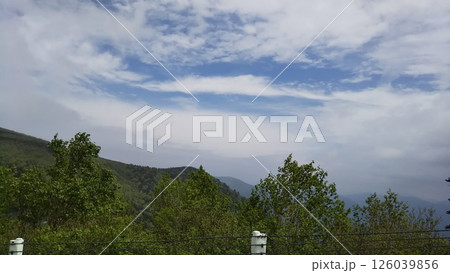 乗鞍高原から見た曇り空 乗鞍高原から見た曇り空 126039856