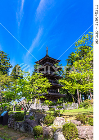 【新潟県_妙宣寺】新潟県内に現存する唯一の『五重塔』 春編 4月 【新潟県_妙宣寺】新潟県内に現存する唯一の『五重塔』 春編 4月 126040211