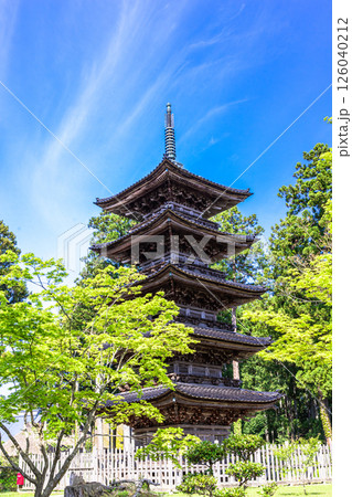 【新潟県_妙宣寺】新潟県内に現存する唯一の『五重塔』 春編 4月 【新潟県_妙宣寺】新潟県内に現存する唯一の『五重塔』 春編 4月 126040212