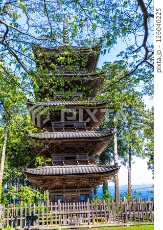 【新潟県_妙宣寺】新潟県内に現存する唯一の『五重塔』 春編 4月 【新潟県_妙宣寺】新潟県内に現存する唯一の『五重塔』 春編 4月 126040225