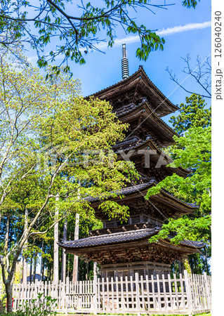 【新潟県_妙宣寺】新潟県内に現存する唯一の『五重塔』 春編 4月 【新潟県_妙宣寺】新潟県内に現存する唯一の『五重塔』 春編 4月 126040240