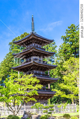 【新潟県_妙宣寺】新潟県内に現存する唯一の『五重塔』 春編 4月 【新潟県_妙宣寺】新潟県内に現存する唯一の『五重塔』 春編 4月 126040250
