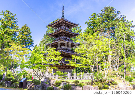 【新潟県_妙宣寺】新潟県内に現存する唯一の『五重塔』 春編 4月 【新潟県_妙宣寺】新潟県内に現存する唯一の『五重塔』 春編 4月 126040260